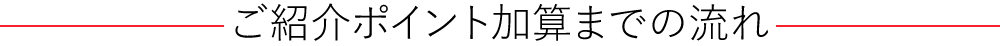 ご紹介ポイント加算までの流れ